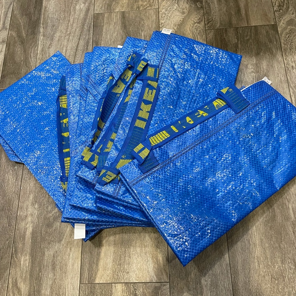 Set of 8  Ikea Frakta bags